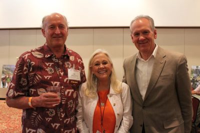 From left: Jim ’77 and Melinda Youngblood and Dean Paul Winistorfer