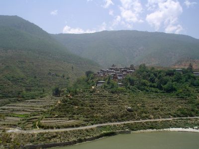 Bhutan’s unique architecture is evident throughout the country.