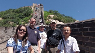 Virginia Techn and Chinese colleagues visit the Great Wall.