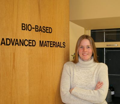 Associate Professor Maren Roman is studying nanoparticles for targeted drug delivery applications in cancer treatment.
