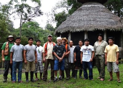 The CMI team at Yacamama Lodge with local assistants and Yacumama Lodge co-owner Norman Walters