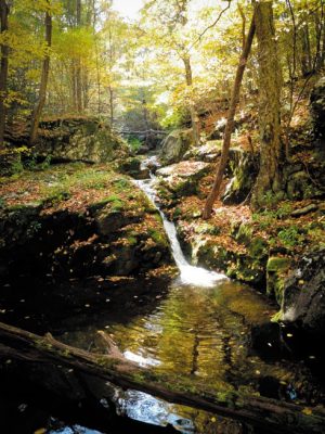 Appalachian mountain waterfall