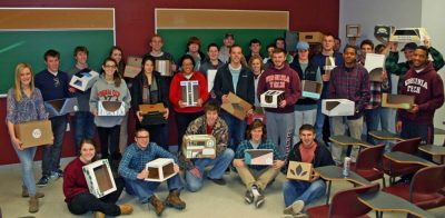 Student class shows off their package designs