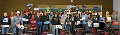 Student class shows off their package designs