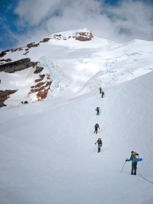 Team ascends Mount Baker.