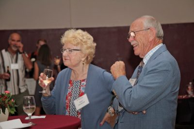 Professor Emeritus Will McElfresh and his wife, Doris, were among the guests at the Saturday night jubilee.