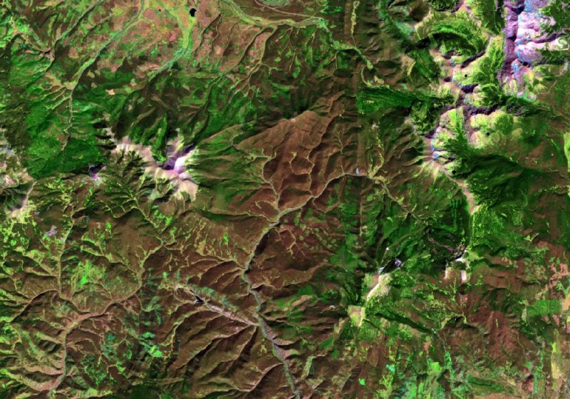 Rocky Mountains Landsat image