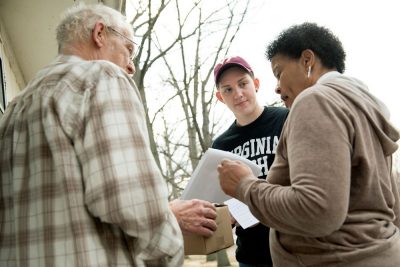 Maggie Carolan met with dozens of residents on a trip to Flint, Michigan, in March with Virginia Tech’s Flint Water Study Team.