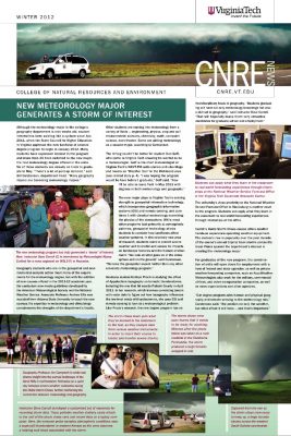 CNRE Newsmagazine Fall 2012 Cover